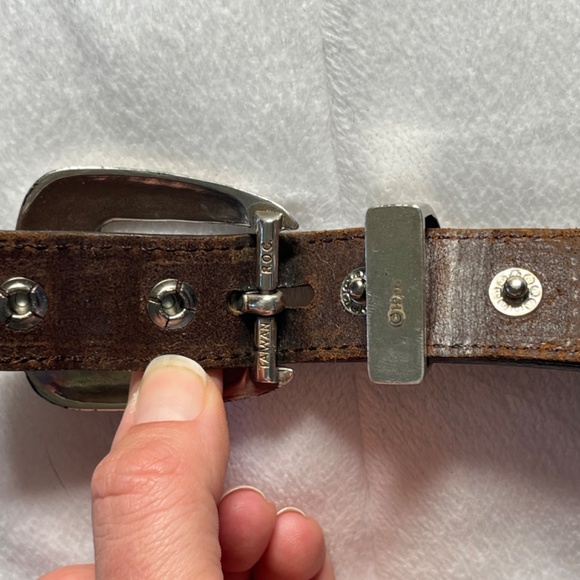 Vintage Orvis Men’s brown leather braided trout belt 36 EUC - Picture 5 of 11